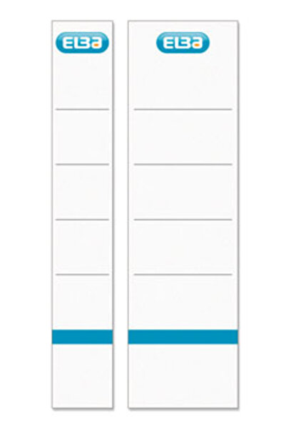 ELBA White Labels For Bibliocraft 50 Mm, 10/Set,