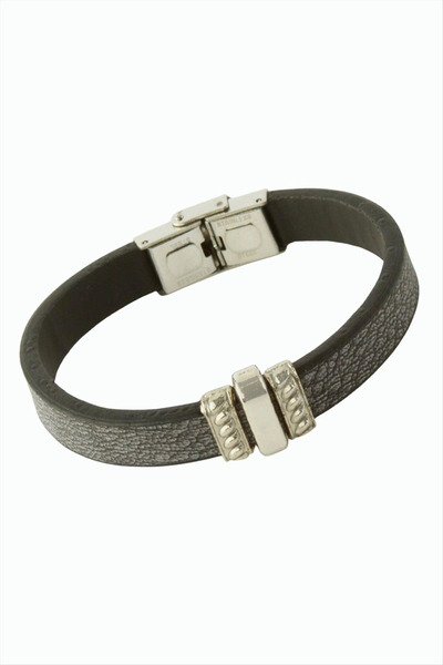 Mercansa Striped Luxury Leather Bracelet