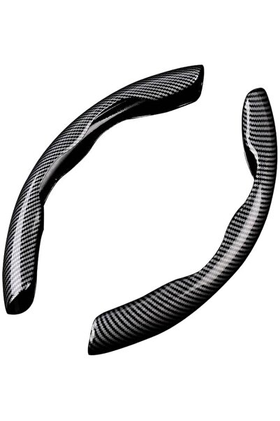 JOYZZZ Car Steering Wheel Cover, Universal 38cm Carbon Fiber Steering Wheel C...