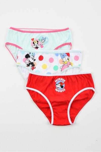 Sun City Fashion Group Σετ κυλοτάκια 3τμχ. κορίτσι "Minnie mouse" κόκκινο