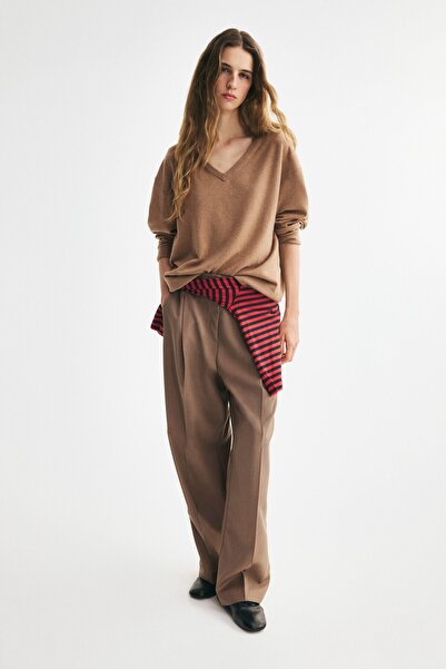 H&M V Yakalı Oversize Kazak