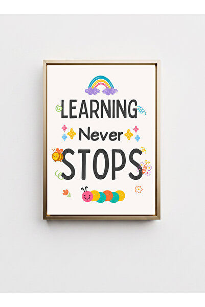 LOWHA Canvas Wall Art on Wood Frame with Gold Floating Frame and Motivational...