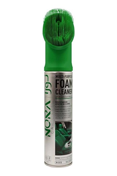 Nora Multi-Purpose Car Foam Cleaner Spray with Built-in Brush | 400ml Deep Cl...