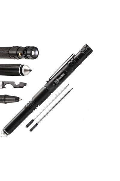 mucize Ankaka Tactical Pen Multi-Purpose Pen Black