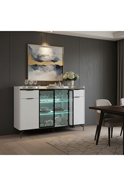 BEC5 Buffet Cabinet with Led Modern Luxury Design