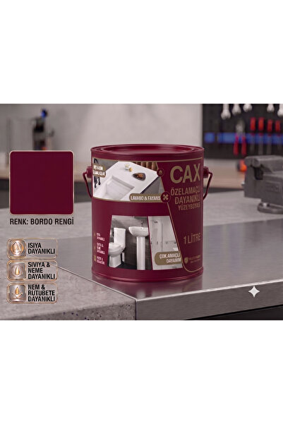 caxcolors CAX Dayanıklı Özel Yüzey Boyası 1 L - Su , Nem ve Isı Dayanımlı Fay...