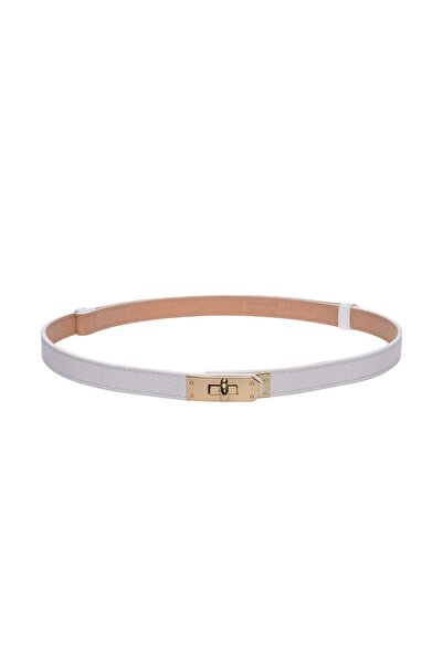 SimpleFind Isabella Rhea Curea piele-Vera-Alb,Curea piele naturala, curea, femei