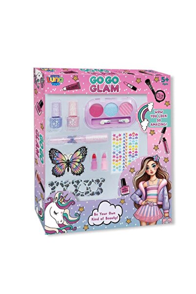 Luna Toys Σετ Μακιγιάζ Go Go Glam 12 τεμάχια. 21.5x3.5x28.5 εκ.
