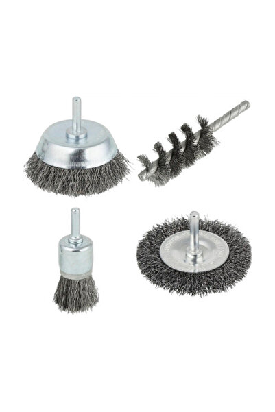 OEM Wolfcraft wire brush set. 4 pieces