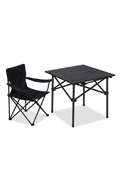 Generic COMBO|1PC CHAIR & 1PC TABLE| Portable Folding Camping Table and Chair...