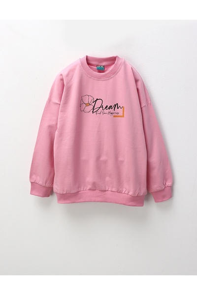 MiniKids Bluza Dream, gaseste-ti fericirea, roz