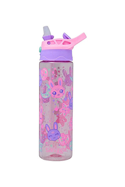 SMIGGLE All Stars Plastic Water Bottle 650 ml Pink 456060