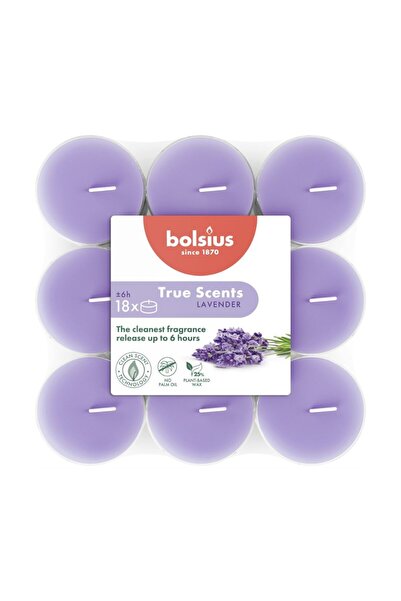 Bolsius Lumanare Pastila in Pahar Bolsius, Lavanda, 6 Ore, 18 Bucati