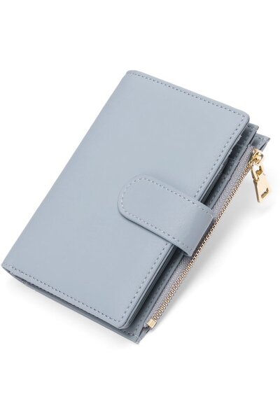 STARSTAR Women's compact RFID wallet zippered compartment.