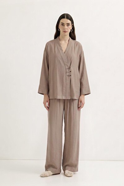 KADRİYE BAŞTÜRK Σετ παντελονιών Britli Kimono Mink