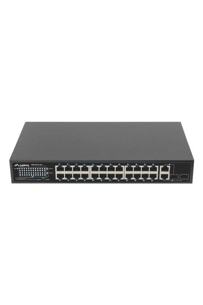 Lanberg Switch 24 Gigabit Ethernet 250W "RSFE-24P-2C-250"