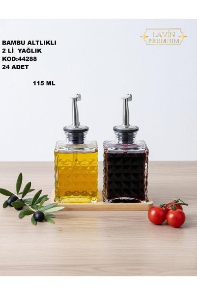 Lavin konak alışveriş bambu altlıklı yağlık sirkelik 2 li 44288