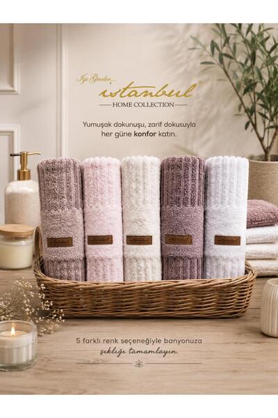 İyi Geceler İstanbul Linear 5-Piece Face Towel Set
