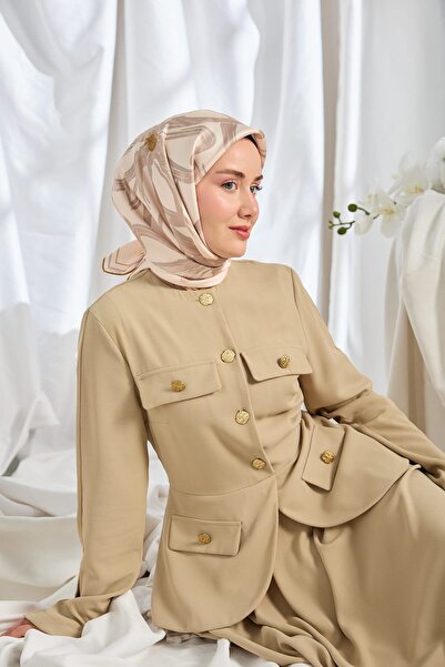 Silk Home Twill Silk Scarf Bloom Powder