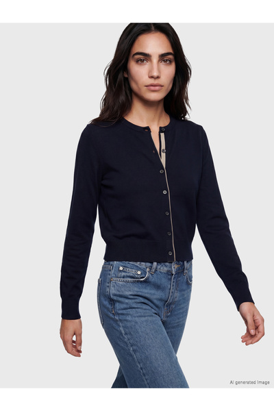 LC Waikiki Cardigan tricotat de damă cu guler rotund