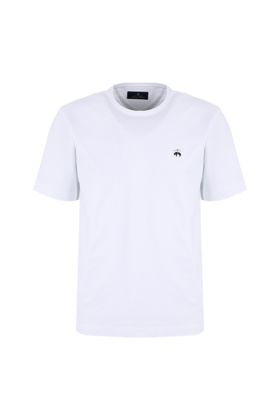 BROOKS BROTHERS Bordo Erkek Pamuklu T-Shirt BBSS26MTS018