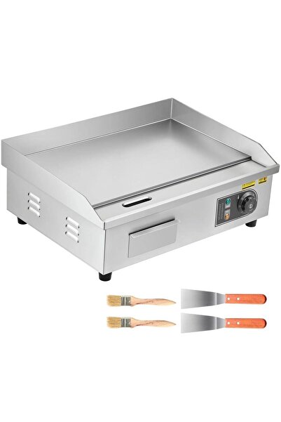 OMS Plita electrica, Plancha Inox 3200 W, suprafata de gatit 535 x 300 mm, Gr...
