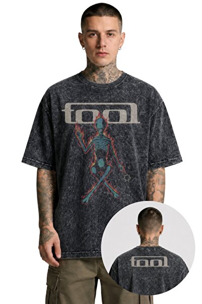 Fuddy Moda Μπλουζάκι Unisex με στάμπα Flaming Skeleton Ense, Πλενόμενο, Υπερμ...