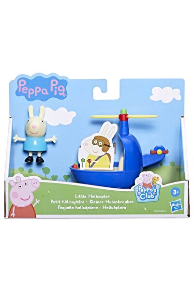 Peppa Pig VEHICLE WITH SMALL HELICOPTER FIGURINE