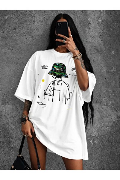 Generic Brand Cartoon Character with NICE Bucket Hat,women's t-shirt,crew nec...