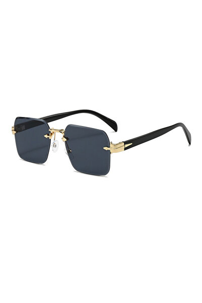 Take Two By Styli Retro Rimless Square Sunglasses