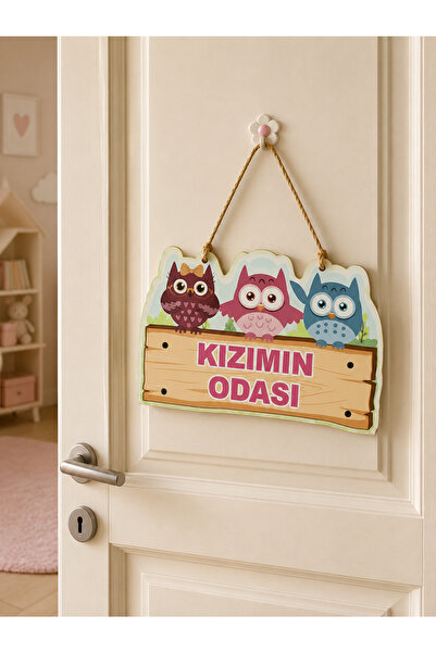 THIRTEEN SELECT Home "Kızımın odasi" kapı süsü 20x10cm