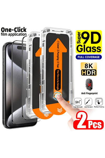 Choice26 iPhone 13 Pro Max High Definition 2 Pieces 2Pcs HD Clear Tempered Gl...