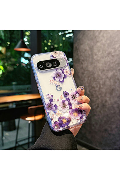 Choice44 For Pixel 10A F7 Fashion Elegant Painting Flower Pattern Transparent...