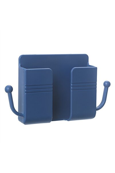 choice2 blue 1PC Wall Mounted Storage Box, Phone Holder, Adhesive Bedside She...