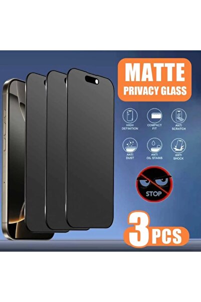 Choice33 iPhone 15 Ceramic Film 3pcs black 3PCS Matte Privacy Soft Ceramic Sc...