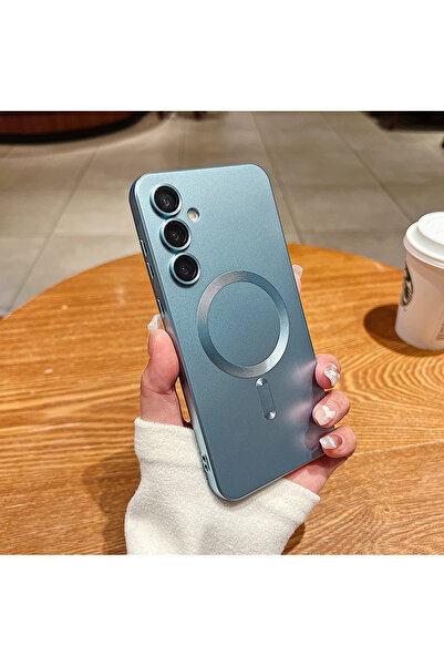 Choice44 Galaxy S26 LIGHT BLUE Luxury Matte Magnetic Phone Case For S26 S25 S...