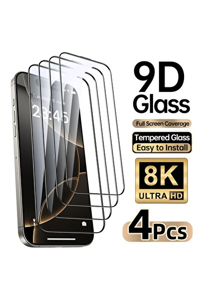 Choice23 iPhone 14 Tempered Glass Film Transparent 4 Pcs High-Definition Temp...