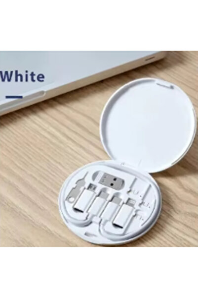 Choice1 WHITE Portable Multifunctional Data Cable Storage Box, 60W Fast Charg...