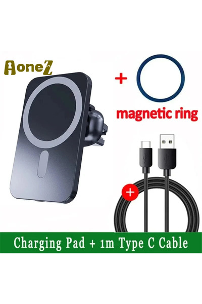 Choice1 Black with cable 30W Fast Wireless Car Charger MagSafe For iPhone 17 ...