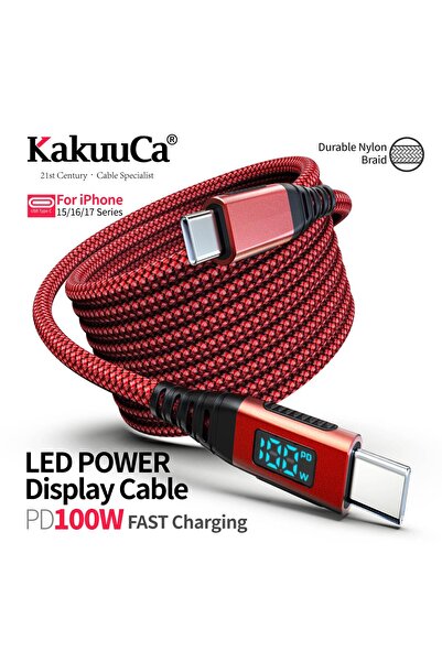 Choice 1m Red 100W USB-C Fast Charging Cable, 480Mbps Speed, USB-IF Certified...