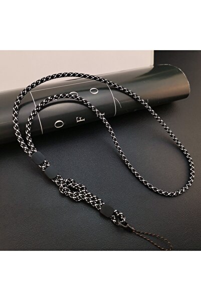 Choice5 Black and white Mobile Phone Straps Adjustable Long Cross Body Lanyar...