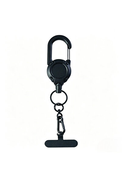 Choice1 1PC Black Retractable Phone Lanyard Heavy Duty Multitool Carabiner Ba...
