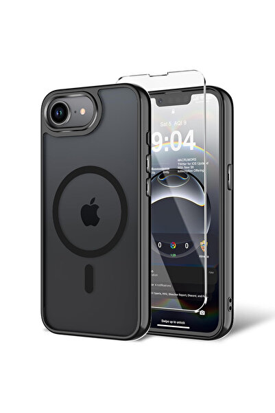 Choice20 iPhone17e Case & Screen Protector black Screen Protector Matte Case ...