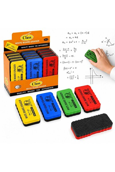 JML Burete 12/set de Sters Tabla Magnetica, 10x6cm Culori Diferite