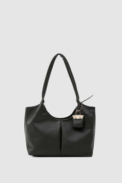 Shule Bags Bimba Charmlı Shoulder Bag Black