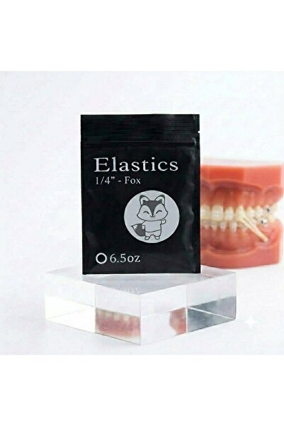 Ortodontik Diş Teli Lastiği 1/4 İnç Fox - 6.5 oz Kuvvet