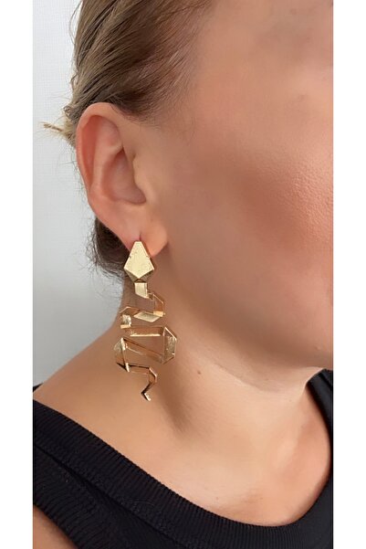 VNS Accessories Brand Model Snake Earrings (7 cm)