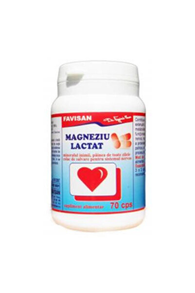 Favisan Magneziu Lactat Favisan, 70 capsule