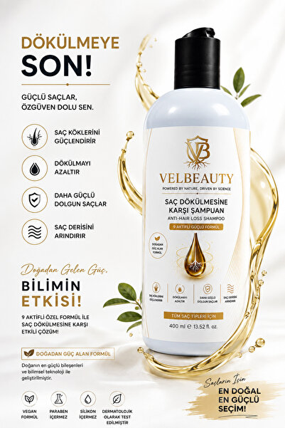 Saç Dökülmesine Karşı 9 Aktifli Şampuan Saç Köklerini Güçlendirici Onarıcı Dolgunlaştırıcı ve Besleyici Formül 400 ML