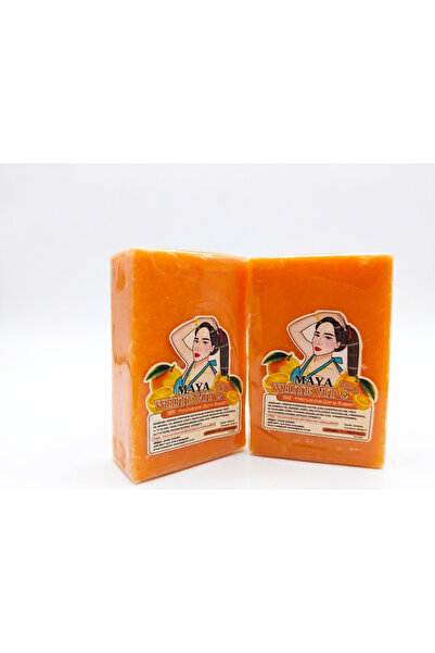 Maya White Vitamin C Orange Soap 2PCS COMBO PACK, Brightening Face & Body Cle...